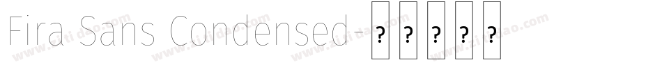 Fira Sans Condensed字体转换